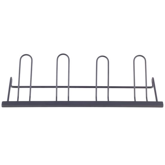 Сушилка для посуды из алюминия с поддоном Kamille KM-0750 (черная 57,5х35х27,5 см.)