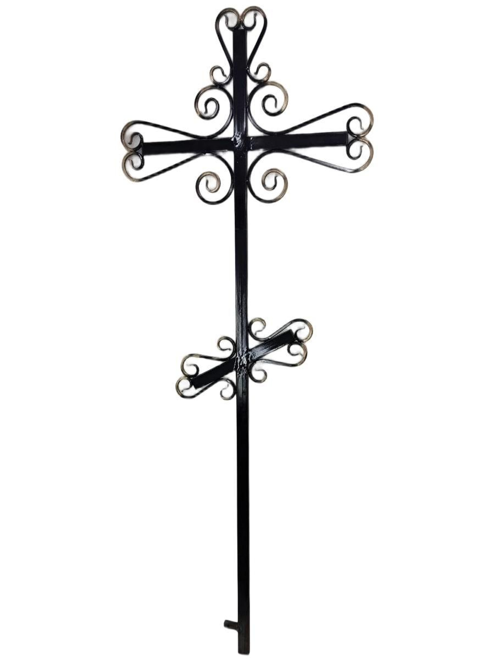 Крест на могилу кованый