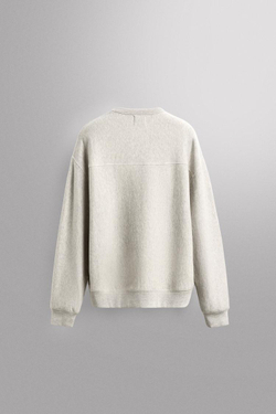 ZARA ТОЛСТОВКА ДЛЯ ТРЕНИРОВОК С КРУГЛЫМ ВЫРЕЗОМ, СЕРЫЙ МЕЛАНЖ