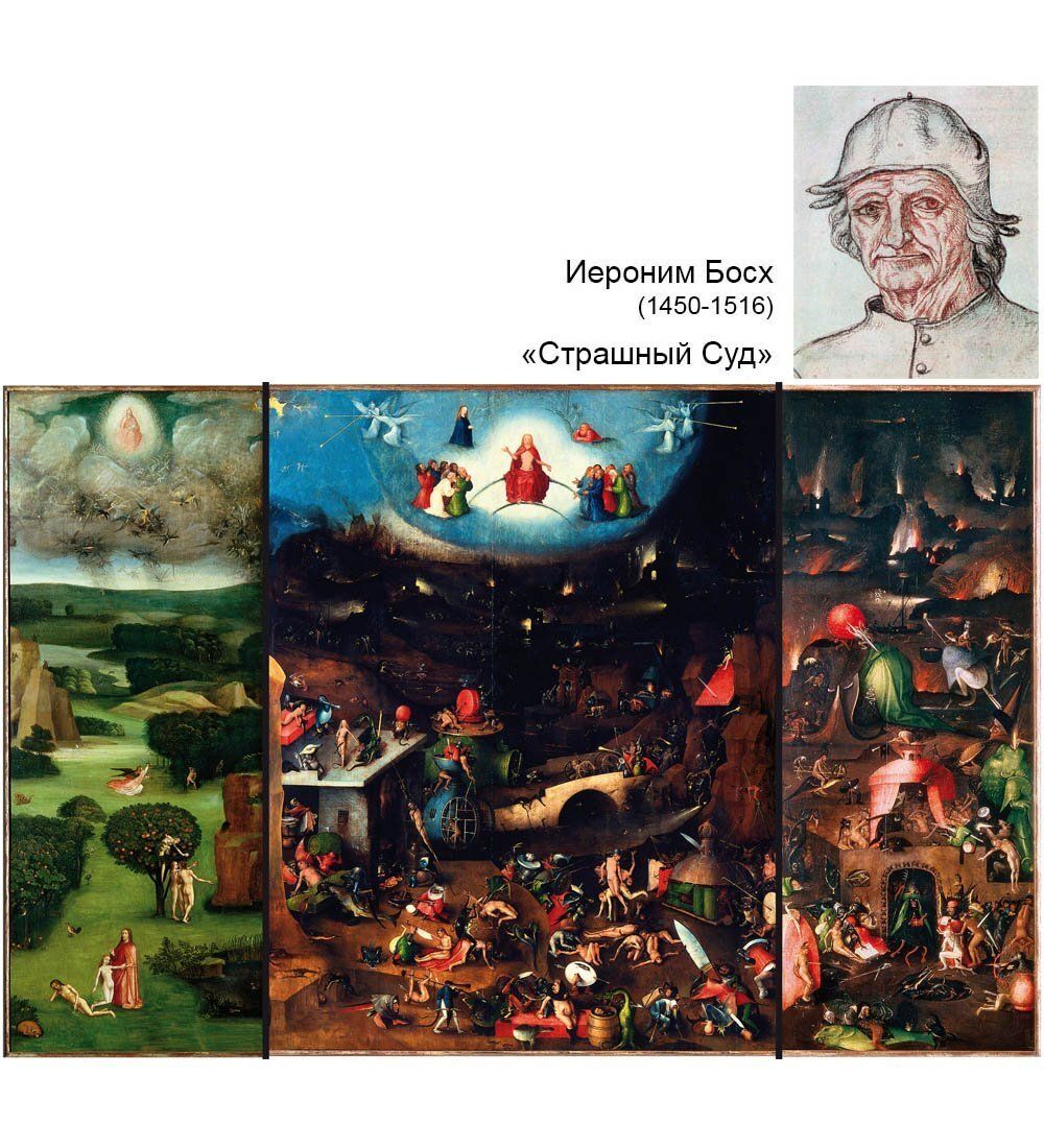 pr-JB04 Фрагмент триптиха «Страшный суд» И.Босх (Museum.Parastone)