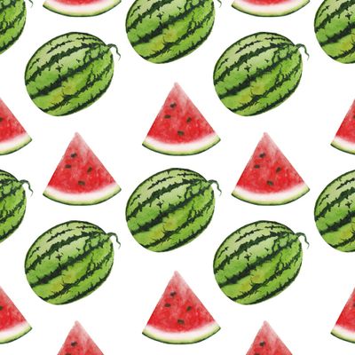Арбузы акварель