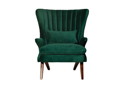 Кресло зеленое велюровое