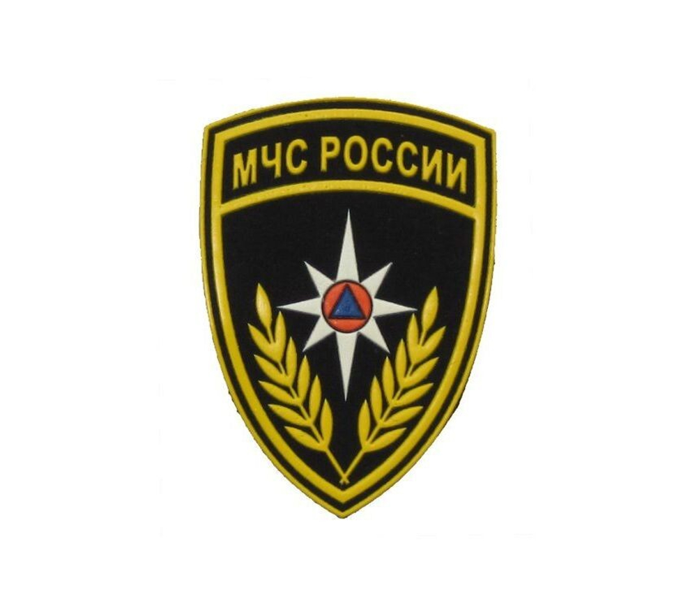 Шеврон пластизолевый МЧС России щит