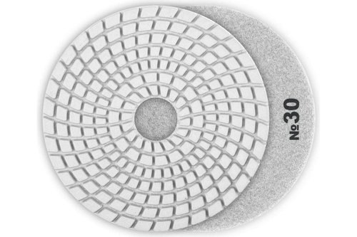 Алмазный гибкий шлифовальный круг для мокрого шлифования ЗУБР 125 мм, №30 29867-030