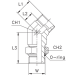 Штуцер FRA45 DL12 UNF3/4" (корпус)