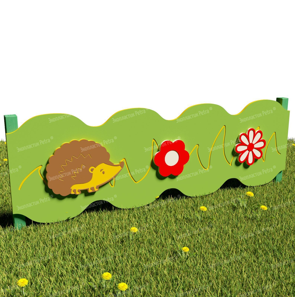 Забор уличный из экопластика 1