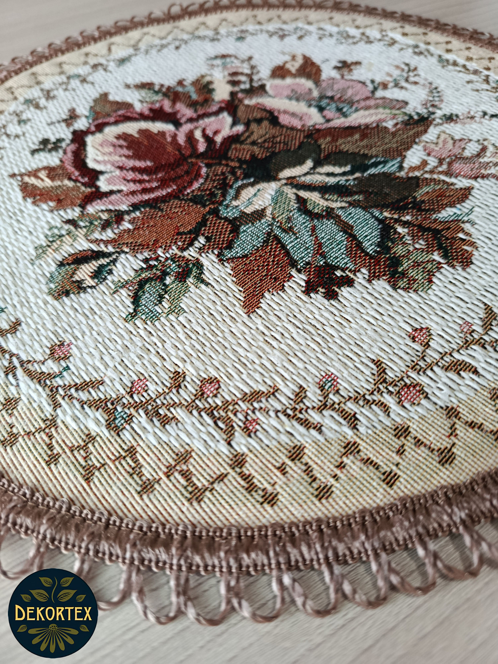 Набор декоративных гобеленовых салфеток Лето (D32 см) 2шт