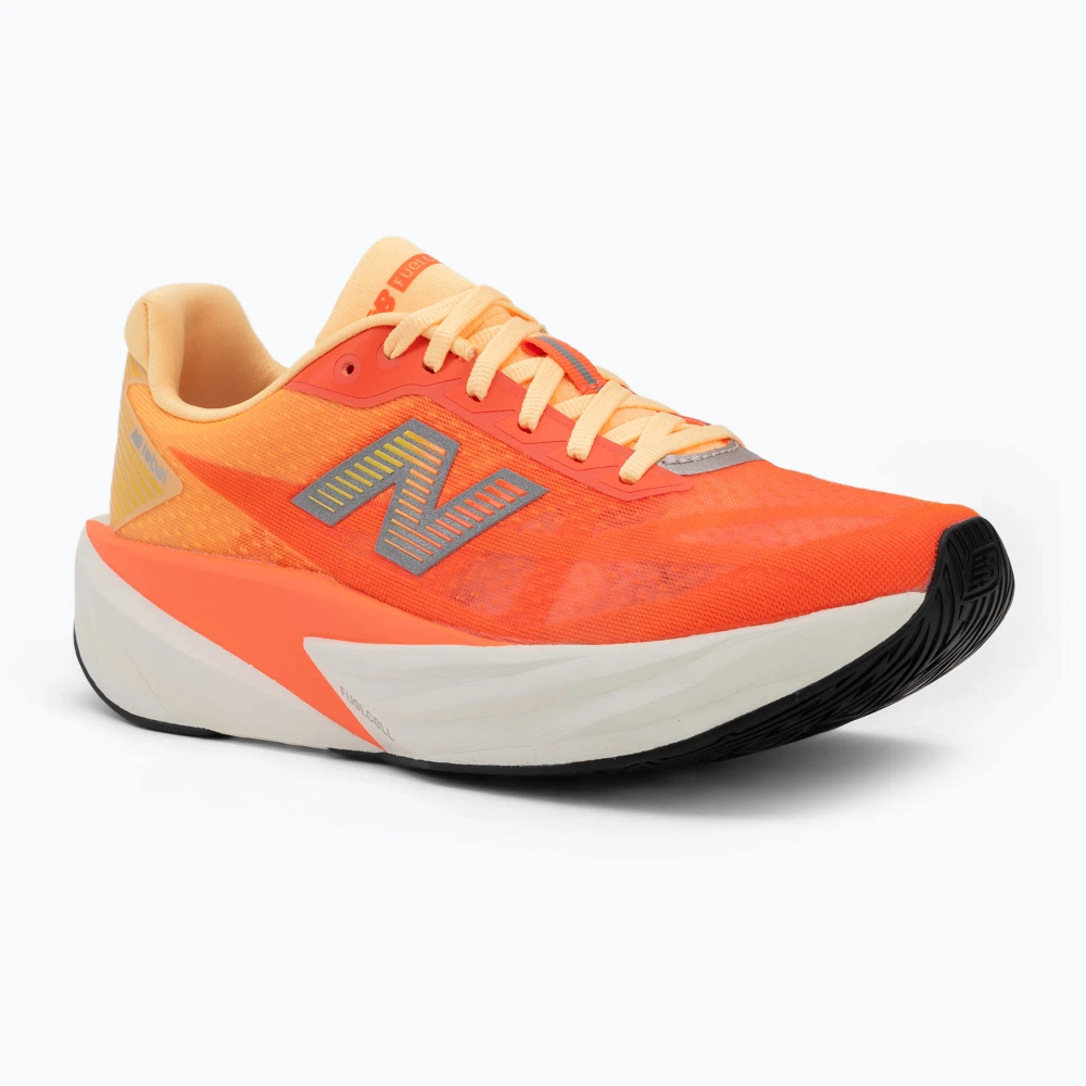 Женские Кроссовки для бега New Balance FuelCell Rebel V5 tangerine heat/silver metallic