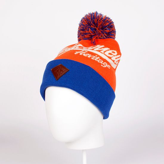 Шапка  ЗАПОРОЖЕЦ  Logo Beanies ORANGE/NAVY