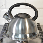 Чайник 2,8л нерж со свистком, матовый, ручка с силиконовым покрытием, "Daniks" MSY-013