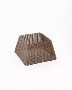 Корзина под елку Люкс Палермо 65*48*30 см.,Пирамида, разборная, корица, ЕлкиТорг (65-235)