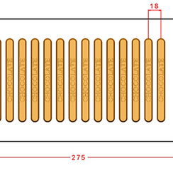 993 | Форма для шоколадных батончиков "chocolate" (275*175 мм)