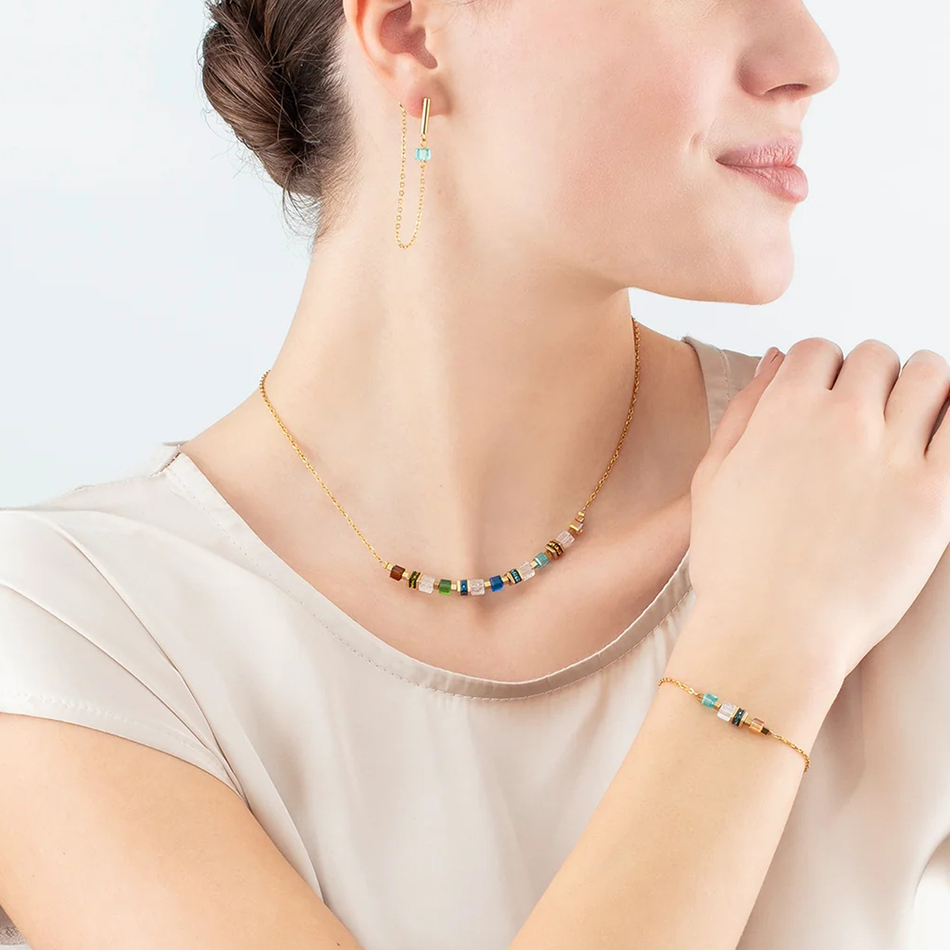 Серьги Coeur de Lion Multicolour Gold 5076/21-1516