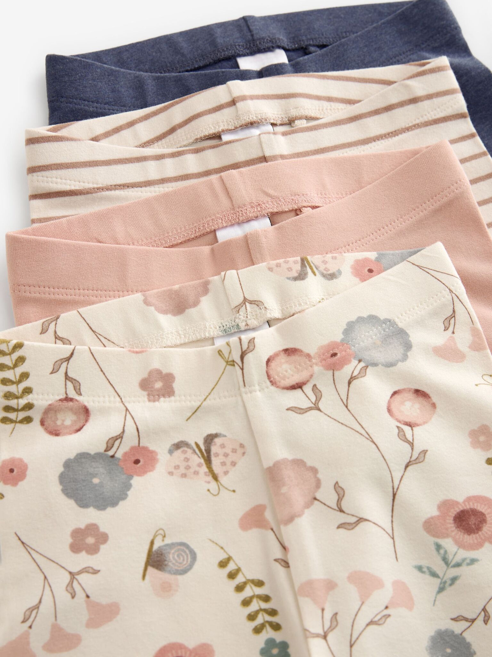 Легинсы для девочки Next 411-521, 4 шт., Бежевый, Синий