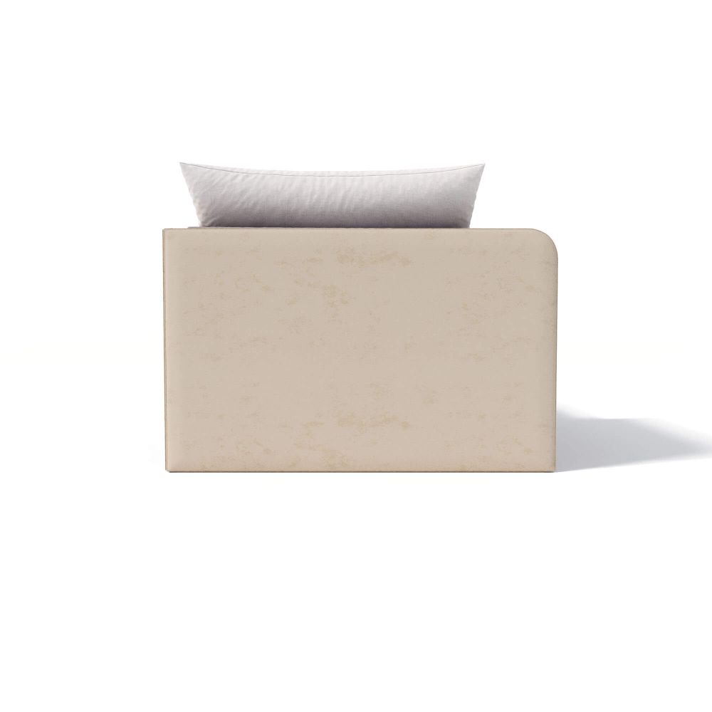 Кровать подростковая 180х90 см с бортиком и ящиком (капучино Беверли)