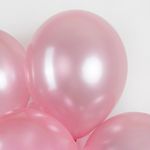 Шар (12''/30 см) Ярко-розовый, металлик, 100 шт.