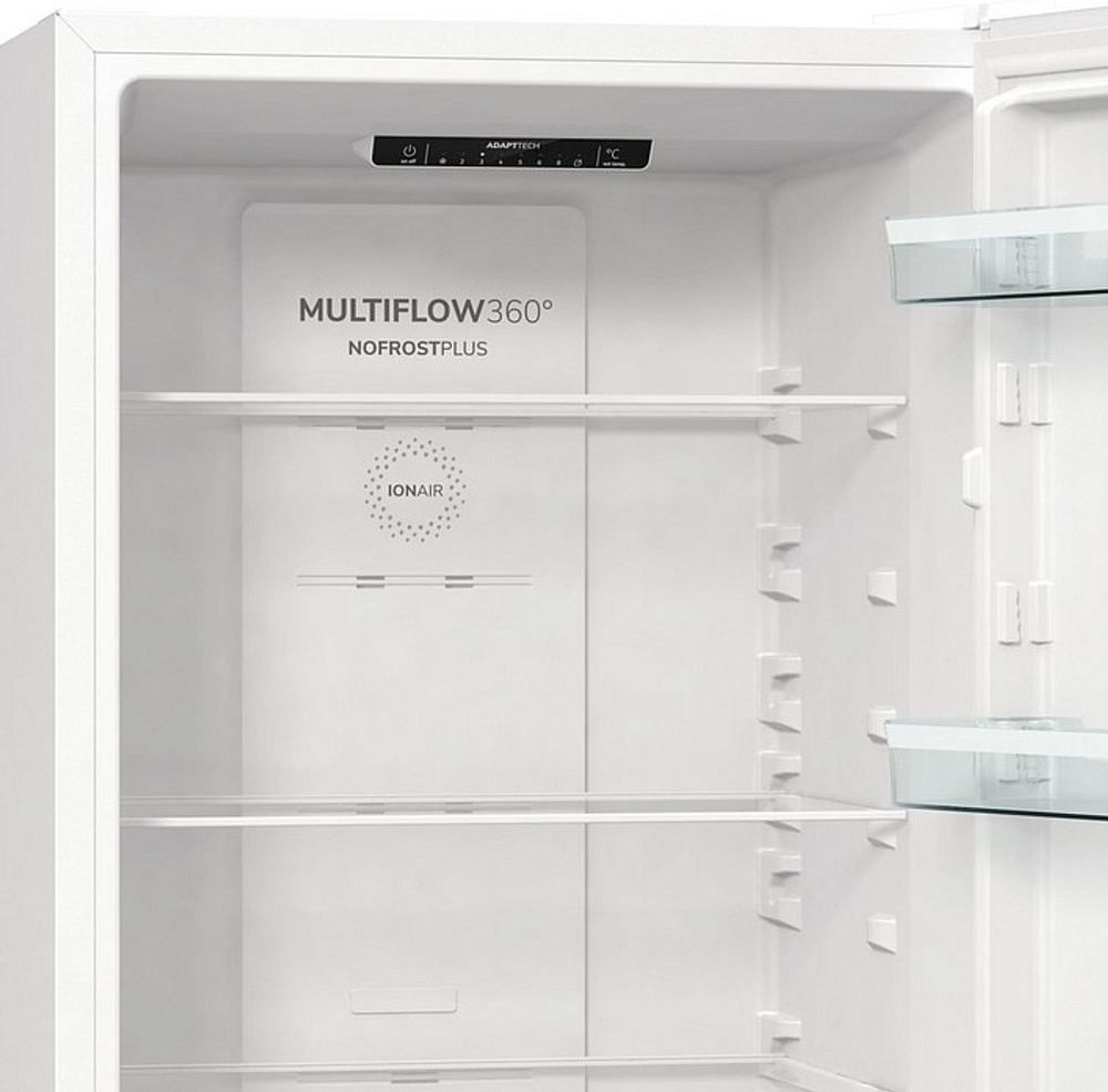 Отдельностоящий двухкамерный холодильник Gorenje NRK6191EW4