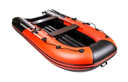 Лодка Ривьера 3200 НДНД компакт, 3200*1500*420 мм., цвет красный - черный