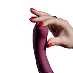 Фиолетовый вибратор Kurve с двумя моторами - 19,4 см. (Цвет: фиолетовый)