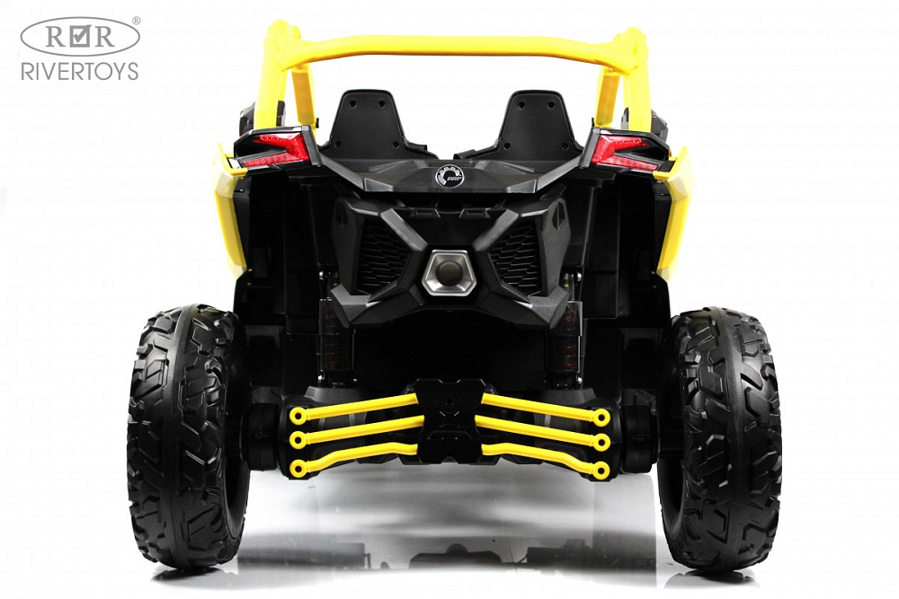 Детский электромобиль RiverToys BRP Can-Am Maverick Y111YY желтый