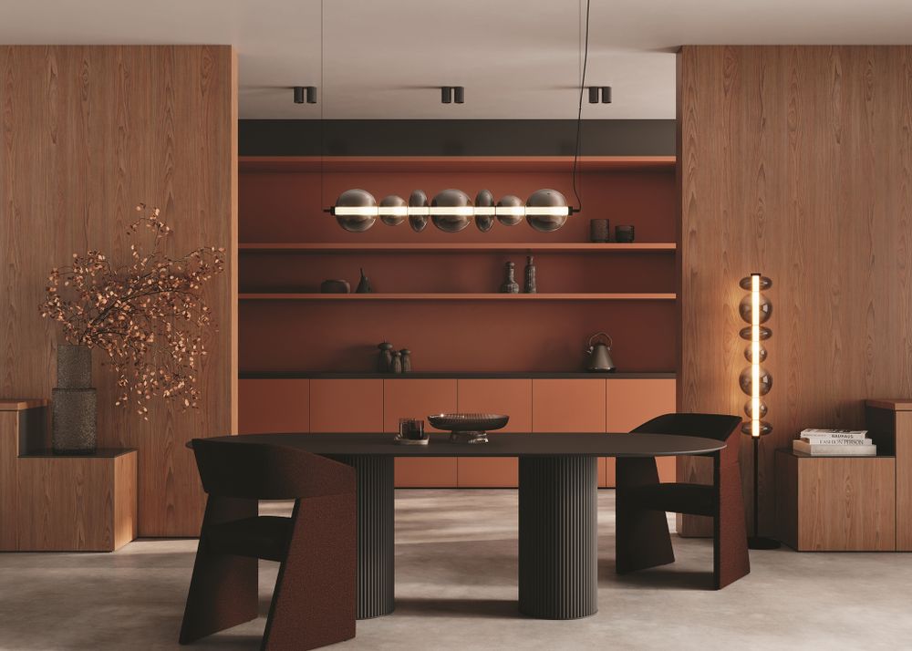 Люстра подвесная светодиодная Maytoni Futuro MOD307PL-L40BS3K