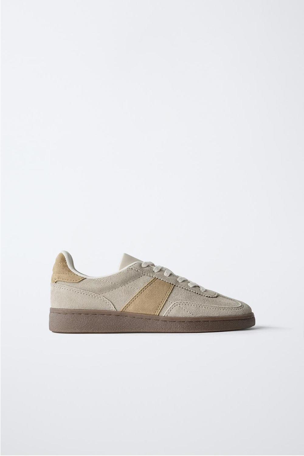 ZARA ЗАМШЕВЫЕ КРОССОВКИ, СЕРЫЙ