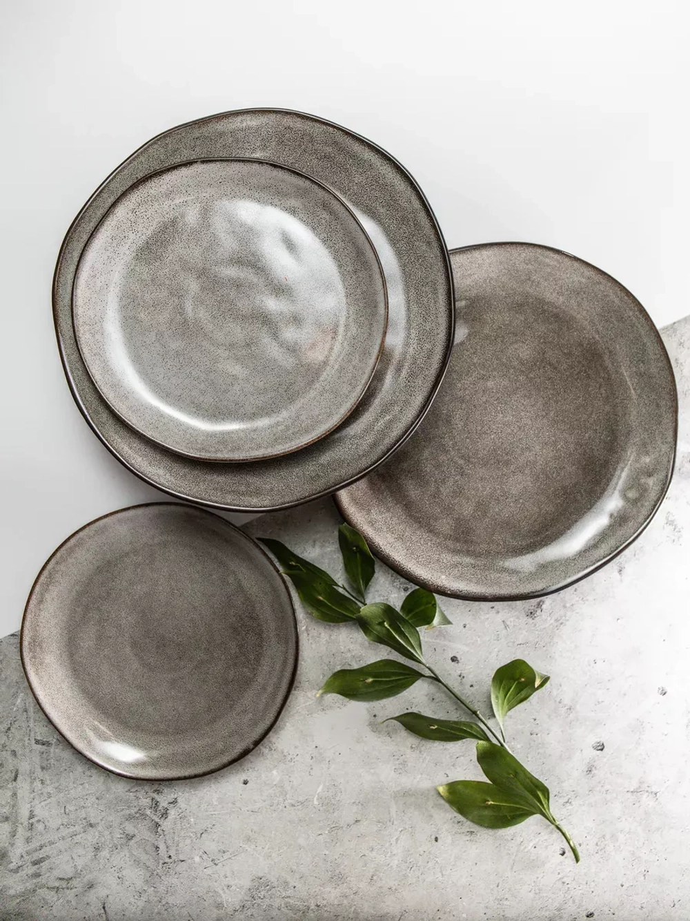 Тарелка плоская, Мокко 28 см - 6 шт.