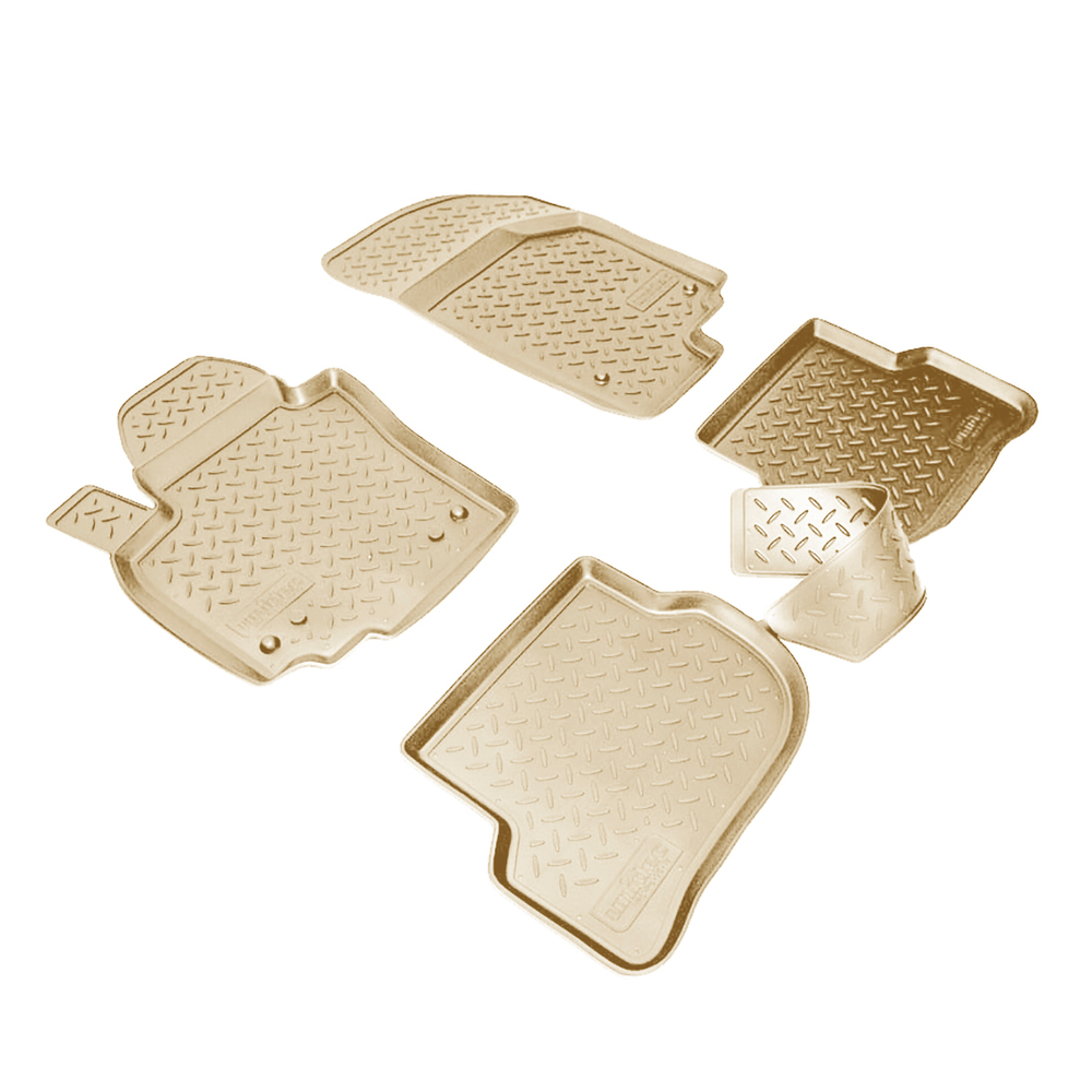 Ковры в салон Norplast/Unidec для Volkswagen Golf Plus (2005-2009)Полиуретан,Бежевый, арт.NPL-Po-95-18-B