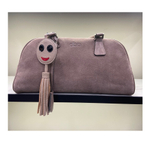 Кожаный подвес на сумку Смайлик 14-10