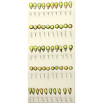 Мормышка металлическая с фосфорной каплей №31 крючок №10