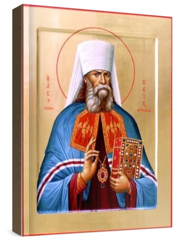 Петр Крутицкий (рукописная икона)