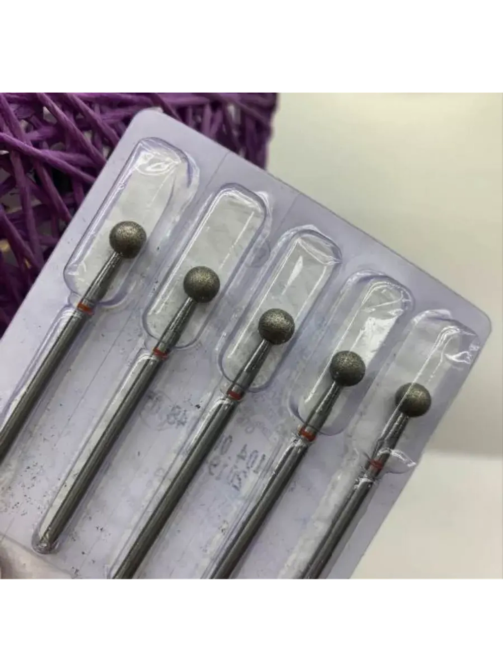 Фреза КМИЗ шар 3,5мм красный 856.104.001.031.035 (4шт)