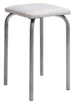 Табурет к/з бел.сер. К-с белый