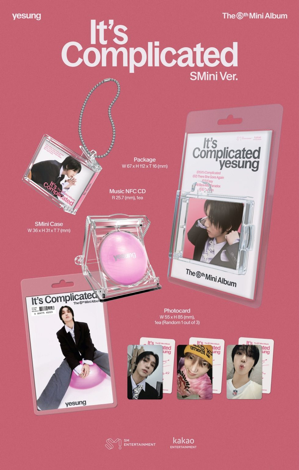 Альбом YESUNG - IT'S COMPLICATED 6th Mini Album (SMART ALBUM) SMINI Version
