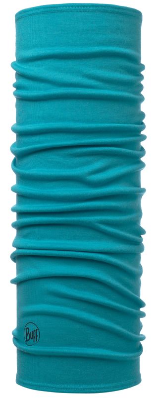 Шерстяной шарф-труба Buff Solid Turquoise Фото 1