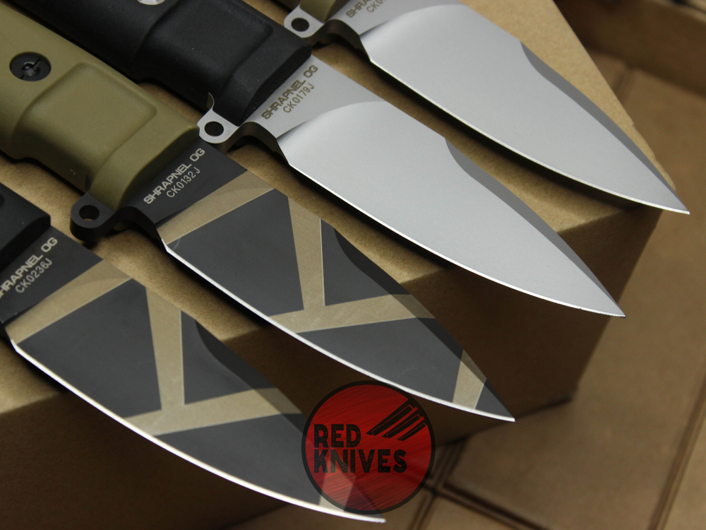 Нож Extrema Ratio Shrapnel OG - черная рукоять, клинок черный камо