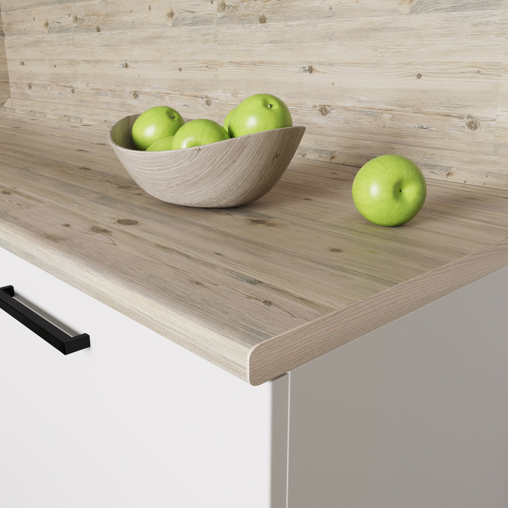 Кухонный гарнитур угловой Жемчуг 2200х1600 столешница 26 мм