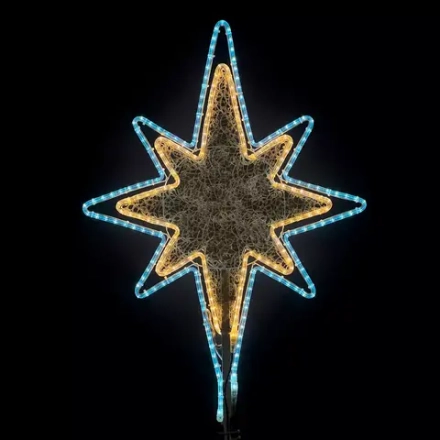 Светодиодная макушка Феерия 100 см., микс Белого и Тепло-Белого без снежинки, 220В, LTC (LC-13201)