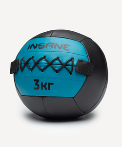 Медбол INSANE IN24-WB100, 3 кг, голубой