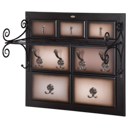 Вешалка настенная Пандора 2 Орех Оберджин Шоколад