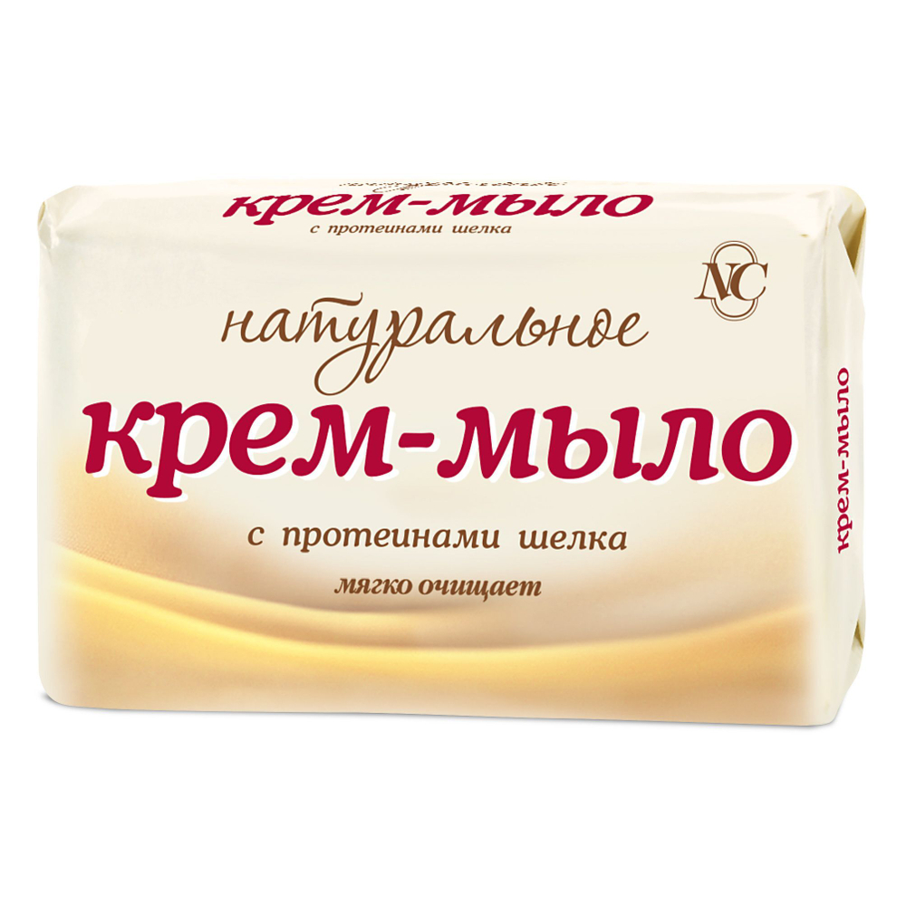Невская Косметика крем мыло натуральное с протеинами шелка 90г  6*72