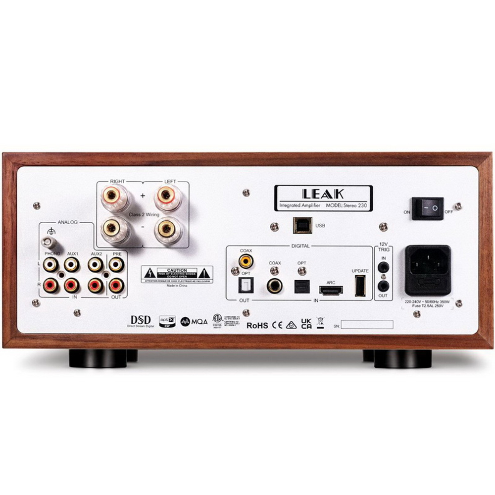 Leak Stereo 230 Walnut — интегральный стереоусилитель премиум-класса