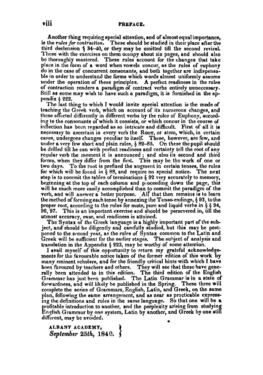 The principles of Greek grammar. Comprising the substance of the most approved Greek grammars extant. For the use of schools and colleges | Peter Bullions