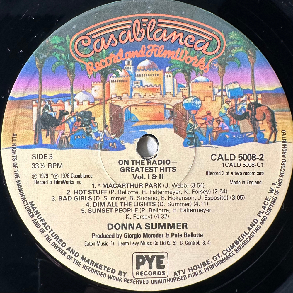 Donna Summer ‎– On The Radio - Greatest Hits Volumes I & II 2LP (Англия 1979г.)