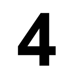 Цифра 4 для маркировки объёма секции цистерны