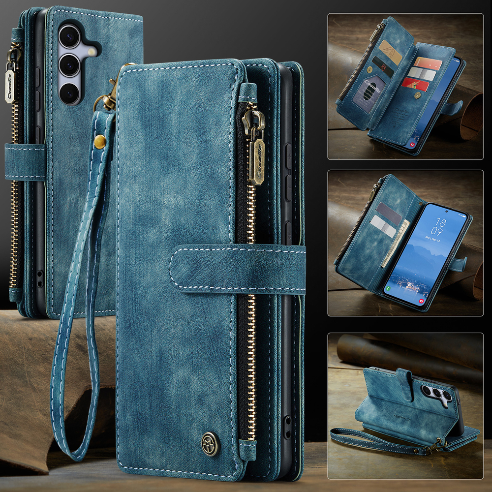 Многофункциональный чехол-кошелек CaseMe 3 in 1 Matte Wallet для Samsung Galaxy S25 FE