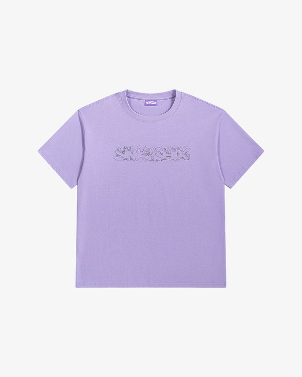 Футболка Sprayed logo фиолетовая - фото 1