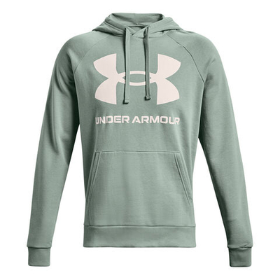 Мужская кофта теннисная Under Armour Rival Fleece Big Logo Hoody Men - Grey, White