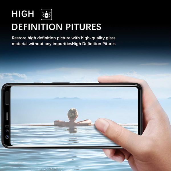 Защитное стекло 2.5d для Google Pixel 4 (Black / Черное)