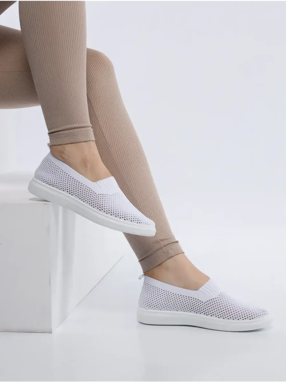 Мокасины летние текстильные